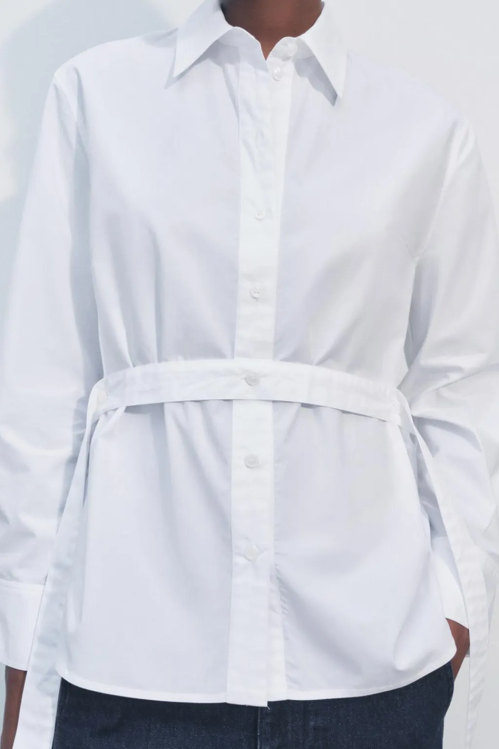 Hot CAMISA POPELÍN MULTIPOSICIÓN ZW COLLECTION Mujer Camisas / Blusas