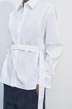 Hot CAMISA POPELÍN MULTIPOSICIÓN ZW COLLECTION Mujer Camisas / Blusas