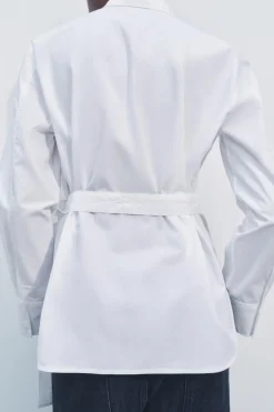 Hot CAMISA POPELÍN MULTIPOSICIÓN ZW COLLECTION Mujer Camisas / Blusas