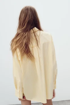 Hot CAMISA POPELÍN RAYAS Mujer Camisas / Blusas