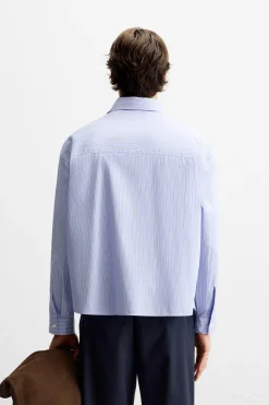 New CAMISA POPELÍN RAYAS Hombre Camisas