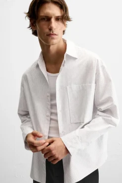 Best CAMISA POPELÍN RAYAS Hombre Camisas