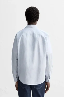 New CAMISA POPELÍN RAYAS Hombre Camisas