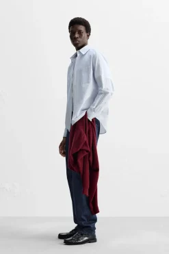 New CAMISA POPELÍN RAYAS Hombre Camisas