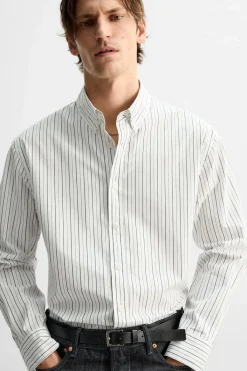 Outlet CAMISA POPELÍN RAYAS Hombre Camisas