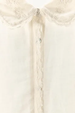 Clearance CAMISA PUNTILLA BORDADOS ABALORIOS Mujer Camisas / Blusas