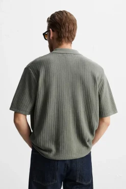 New CAMISA PUNTO CANALÉ Hombre Camisas