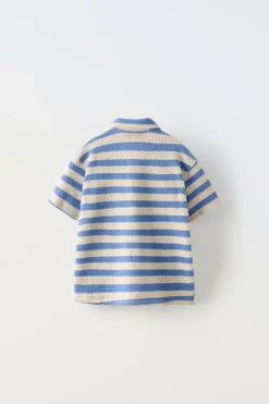 Niños ZARA 1½ - 6 Años·Camisas / Sobrecamisas<CAMISA PUNTO RAYAS
