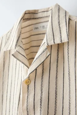 Niños ZARA 6 - 14 Años·Camisas / Sobrecamisas<CAMISA RAYA TEJIDA
