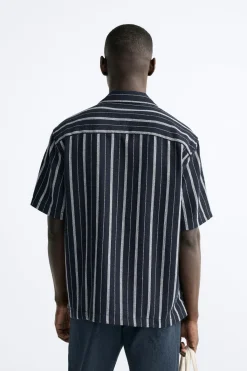 Hot CAMISA RAYAS Hombre Camisas