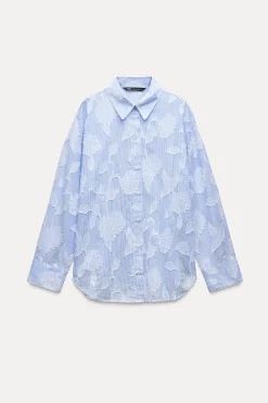 Hot CAMISA RAYAS BORDADOS Mujer Camisas / Blusas