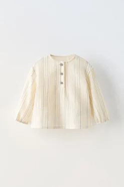 Niños ZARA 6 - 18 Meses·Conjuntos<CAMISA RAYAS BAMBULA