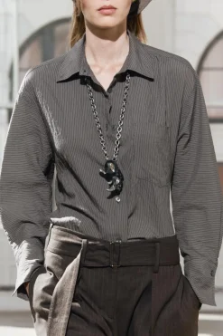 Clearance CAMISA RAYAS BOLSILLO ZW COLLECTION Mujer Camisas / Blusas