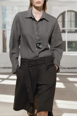 Clearance CAMISA RAYAS BOLSILLO ZW COLLECTION Mujer Camisas / Blusas