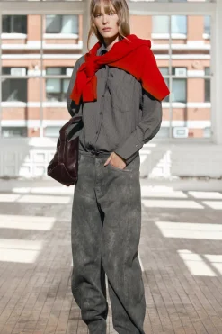 Clearance CAMISA RAYAS BOLSILLO ZW COLLECTION Mujer Camisas / Blusas