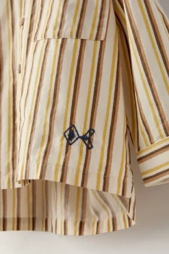 Niños ZARA 1½ - 6 Años·Camisas / Sobrecamisas<CAMISA RAYAS BORDADO