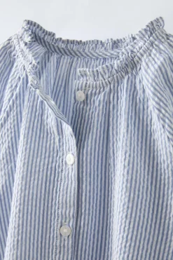 Niños ZARA 1½ - 6 Años·Camisas<CAMISA RAYAS BORDADO SHIFFLY