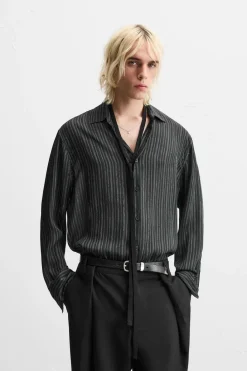 Sale CAMISA RAYAS BRILLO Hombre Camisas