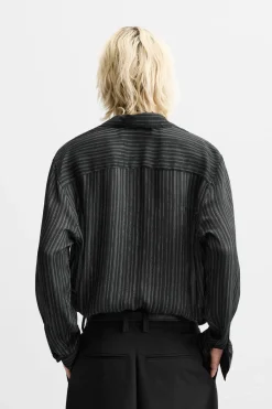 Sale CAMISA RAYAS BRILLO Hombre Camisas