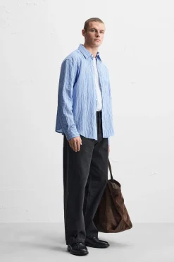 Hot CAMISA RAYAS COMBINADAS Hombre Camisas