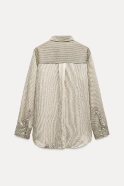 Sale CAMISA RAYAS CONTRASTE ZW COLLECTION Mujer Camisas / Blusas