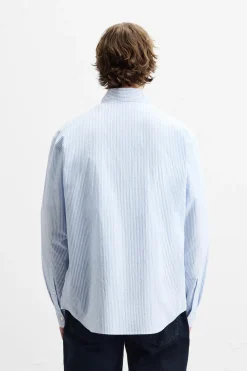 Fashion CAMISA RAYAS EFECTO ARRUGADO Hombre Camisas