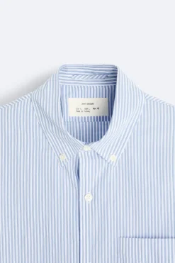 Fashion CAMISA RAYAS EFECTO ARRUGADO Hombre Camisas