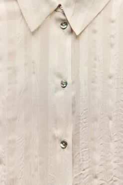 Outlet CAMISA RAYAS EFECTO ARRUGADO Mujer Camisas / Blusas