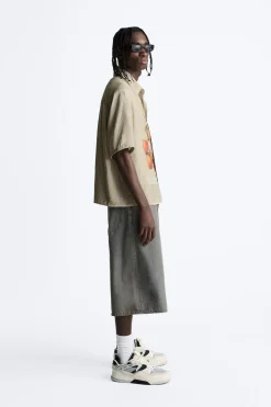 Discount CAMISA RAYAS ESTAMPADO CONTRASTE Hombre Camisas