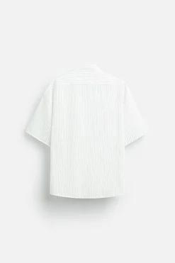 Sale CAMISA RAYAS ESTAMPADO PEGATINA Hombre Camisas