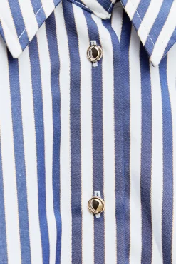 Clearance CAMISA RAYAS HILO METALIZADO Mujer Camisas / Blusas