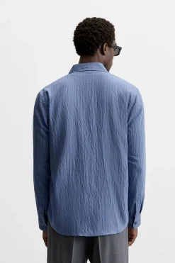 New CAMISA RAYAS LYOCELL - ALGODÓN Hombre Camisas