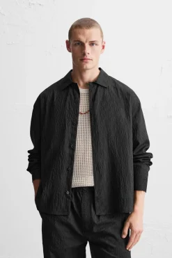 Sale CAMISA RAYAS MEZCLA MODAL Hombre Camisas