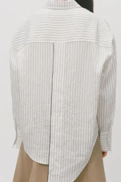 Fashion CAMISA RAYAS MULTIPOSICIÓN ZW COLLECTION Mujer Camisas / Blusas