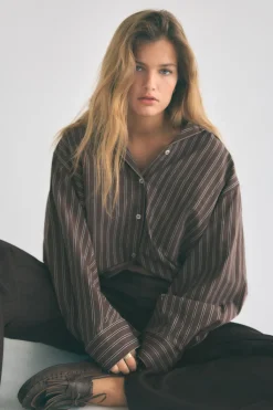 Outlet CAMISA RAYAS MURCIÉLAGO Mujer Camisas / Blusas