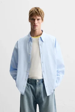 Discount CAMISA RAYAS PESPUNTES Hombre Camisas