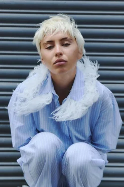 Fashion CAMISA RAYAS PLUMAS Mujer Camisas / Blusas