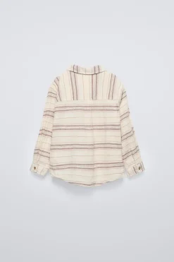 Niños ZARA 1½ - 6 Años·Camisas / Sobrecamisas<CAMISA RAYAS TEXTURA