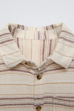 Niños ZARA 1½ - 6 Años·Camisas / Sobrecamisas<CAMISA RAYAS TEXTURA