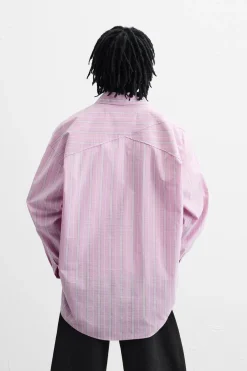 Sale CAMISA RELAXED FIT RAYAS Hombre Camisas