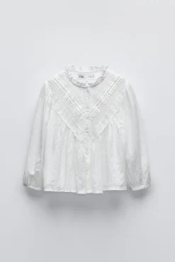 Niños ZARA 6 - 14 Años·Blusas / Camisas<CAMISA ROMÁNTICA ENTREDÓS