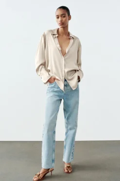 Sale CAMISA SATINADA Mujer Camisas / Blusas