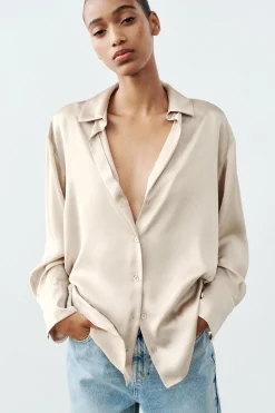 Sale CAMISA SATINADA Mujer Camisas / Blusas