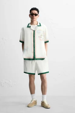 Best CAMISA SATINADA CONTRASTE Hombre Camisas