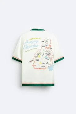 Best CAMISA SATINADA CONTRASTE Hombre Camisas