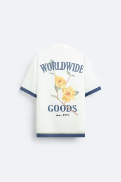 Discount CAMISA SATINADA CONTRASTE Hombre Camisas