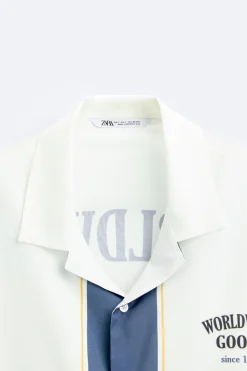 Discount CAMISA SATINADA CONTRASTE Hombre Camisas