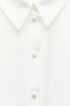 Online CAMISA SATINADA CROP Mujer Camisas / Blusas