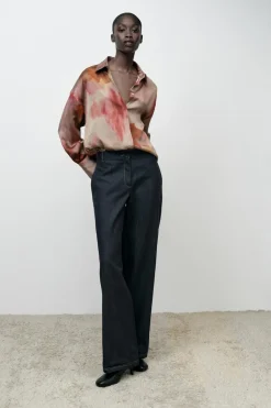 Best CAMISA SATINADA ESTAMPADO TIE DYE Mujer Camisas / Blusas