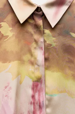 Best CAMISA SATINADA ESTAMPADO TIE DYE Mujer Camisas / Blusas